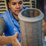 Richard Miller in his workshop 2017